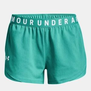 Teal/Sea foam green UA shorts